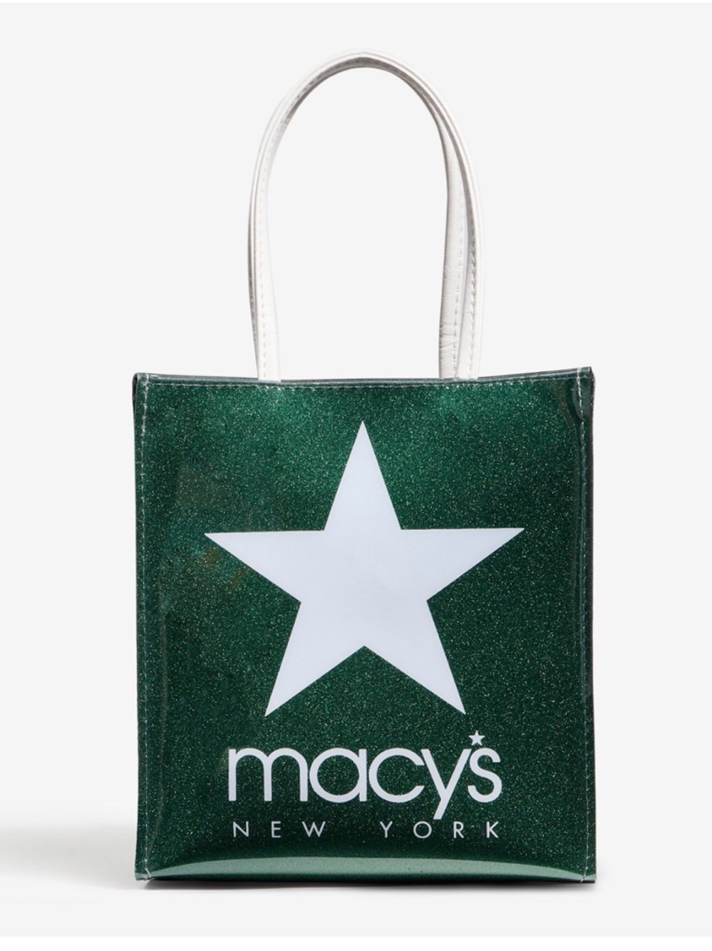 Macys Dani Accessories Logo Forest Green Tote, Macy's Exclusive